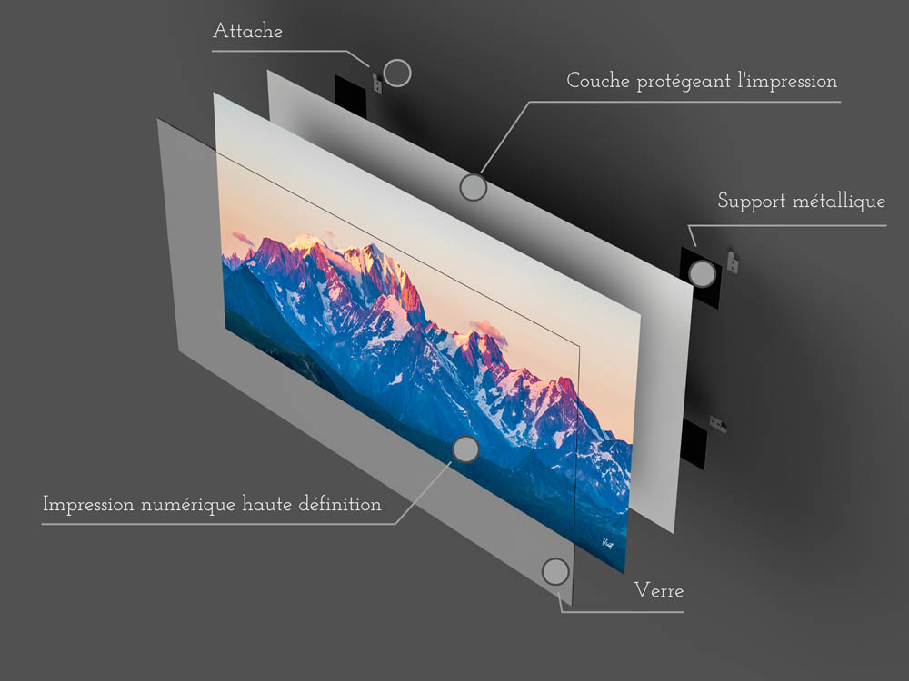 Tableau en verre | Fabriqué en France | 🤩 Déco et style dans la maison | Différentes tailles | Horizontal – Image 3