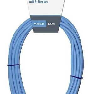 Câble coaxial avec fiche F 1,5 m