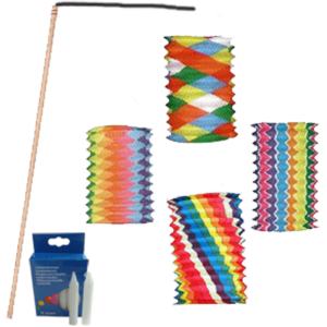 Lampion COMPLET Multicolore « Bougie »