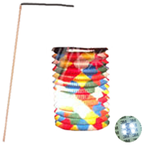Lampion complet LED Multicolore